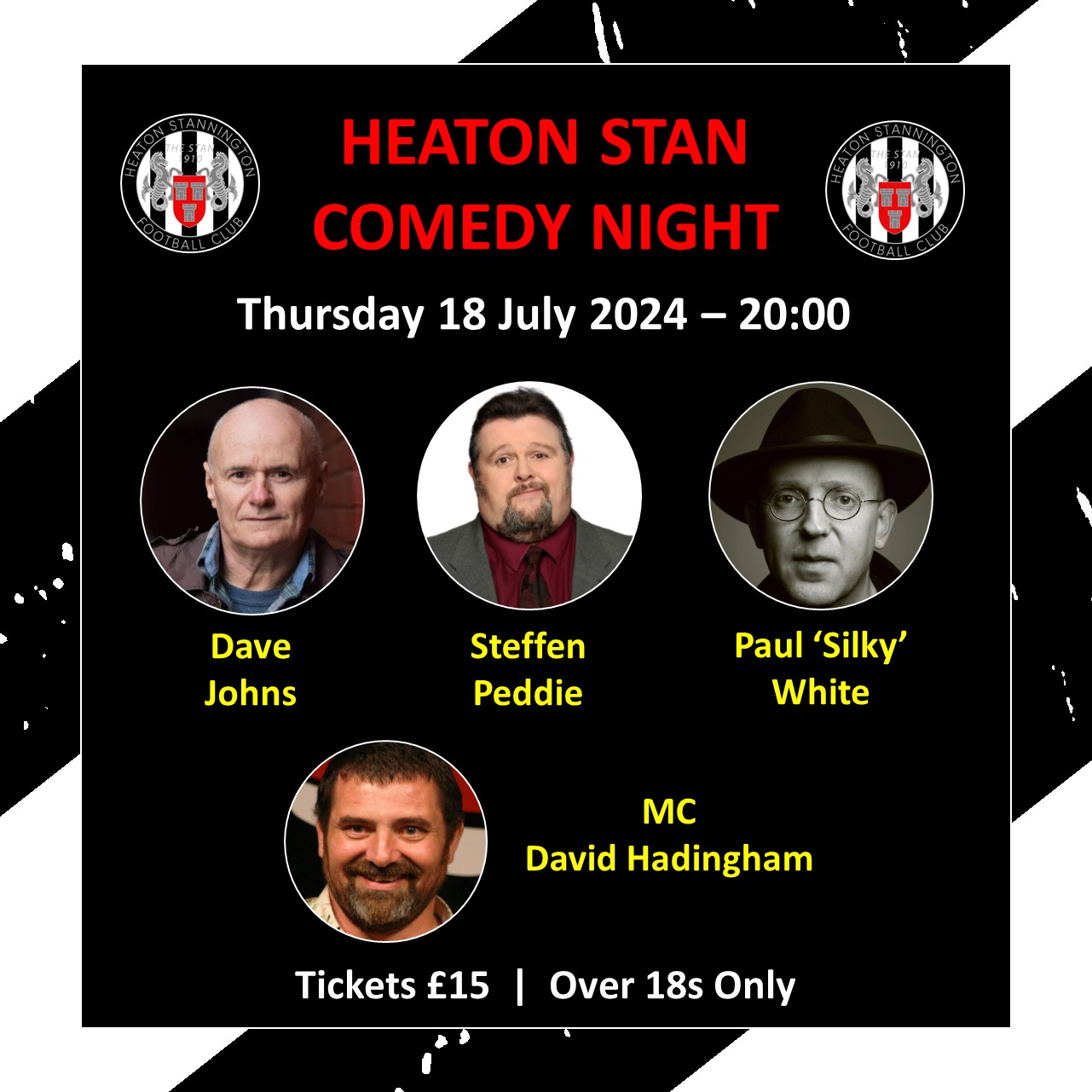Heaton Stan Comedy Night – 18 July – tickets on sale!