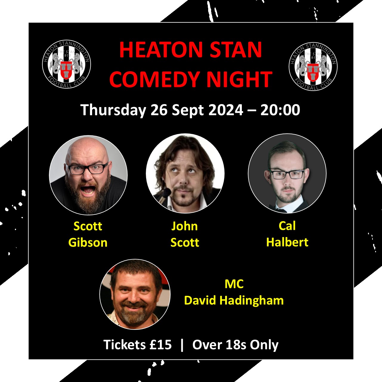 Heaton Stan Comedy Night – 26 September 2024