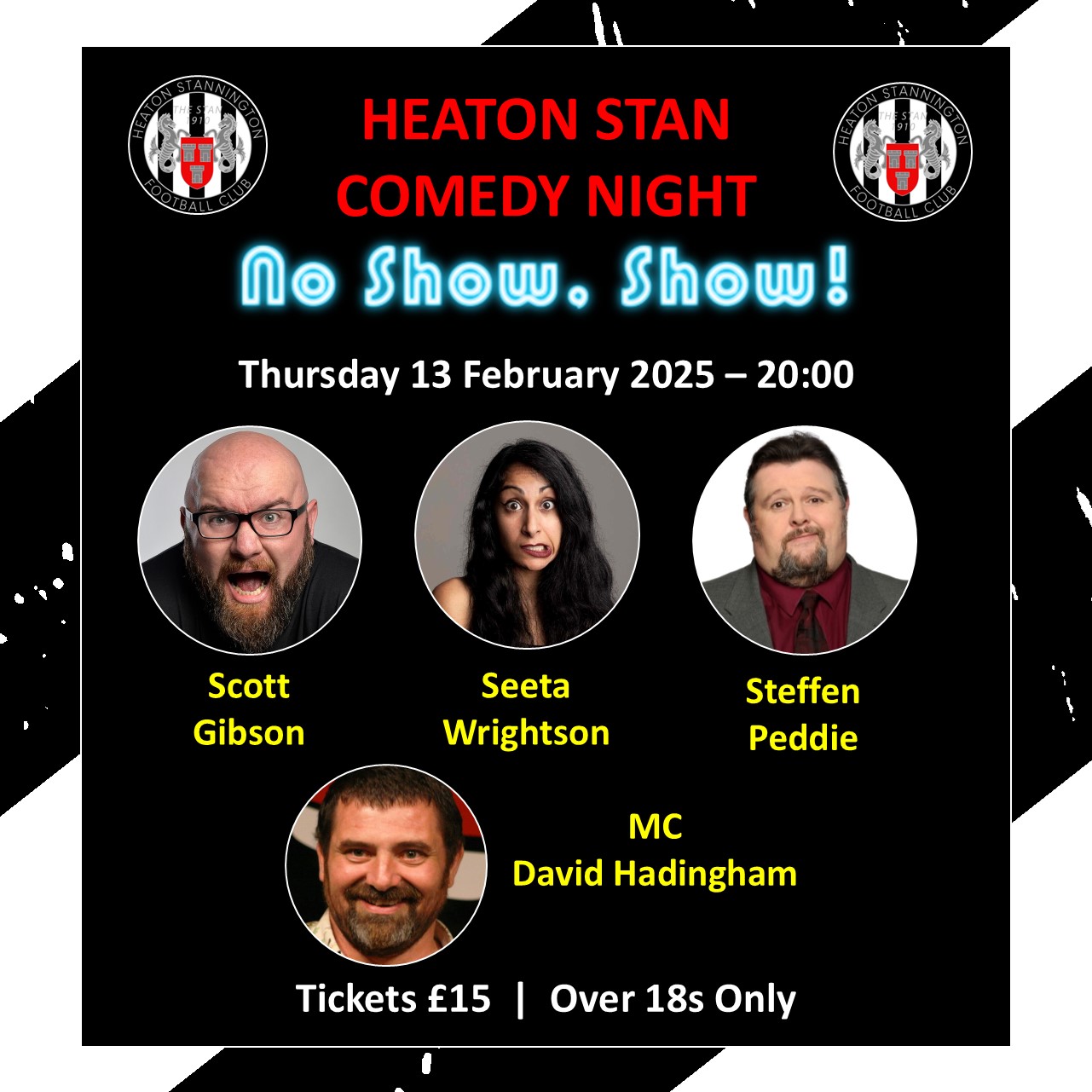 Heaton Stan Comedy Night – 13 February 2025