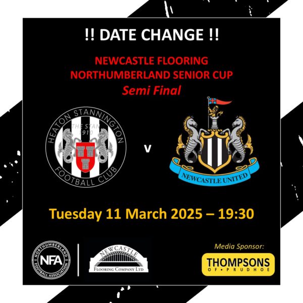 Heaton Stan v Newcastle United – DATE CHANGE