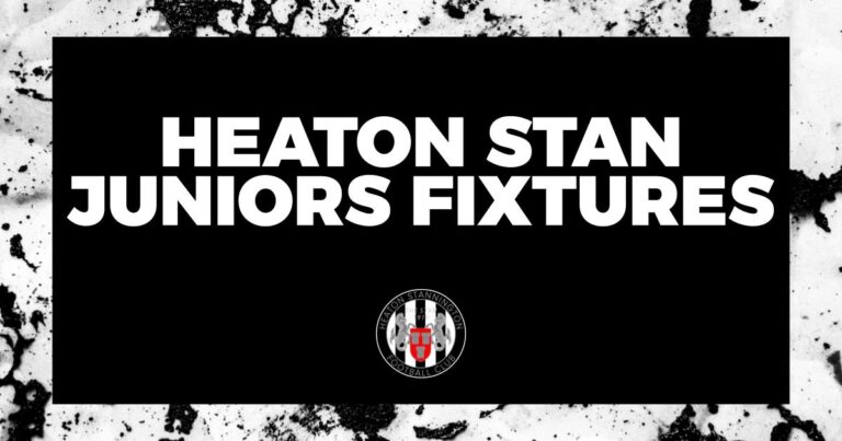 Heaton Stan Juniors Fixtures: Weekend of 20/09/2025