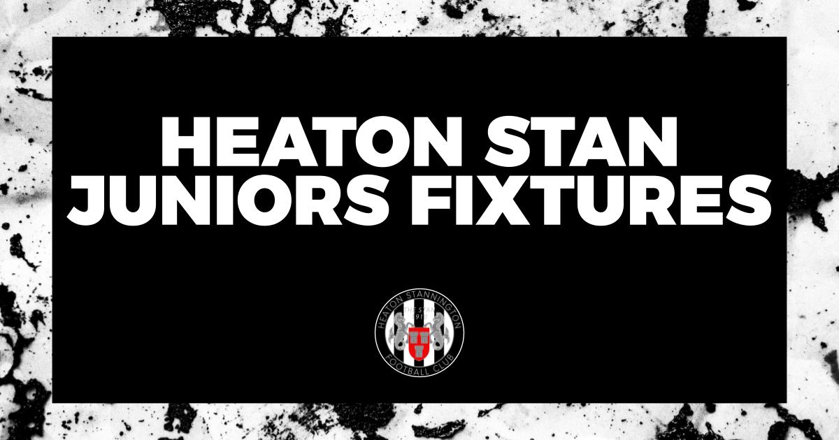 Heaton Stan Juniors Fixtures: Weekend of 08/11/2025