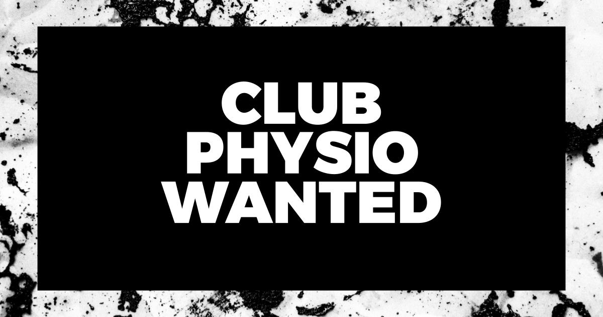 Club Physio Vacancy